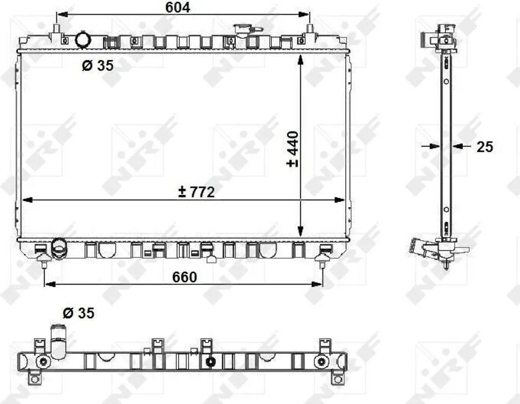 Radiateur de remplacement pour Kia Carnival III - Solution Refroidissement
