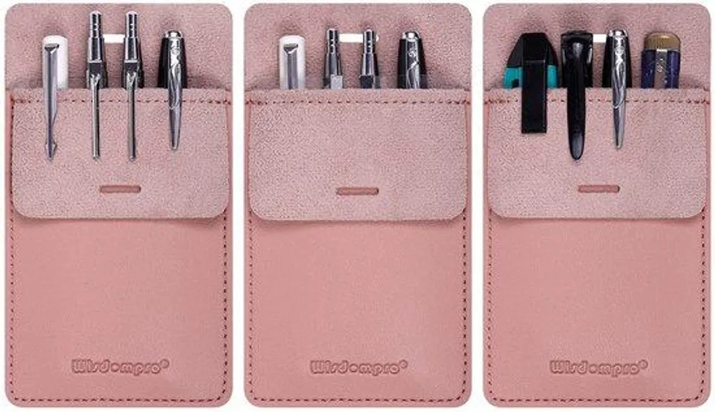 Pochettes de protection rose en simili cuir : fini les rayures en lot de 3