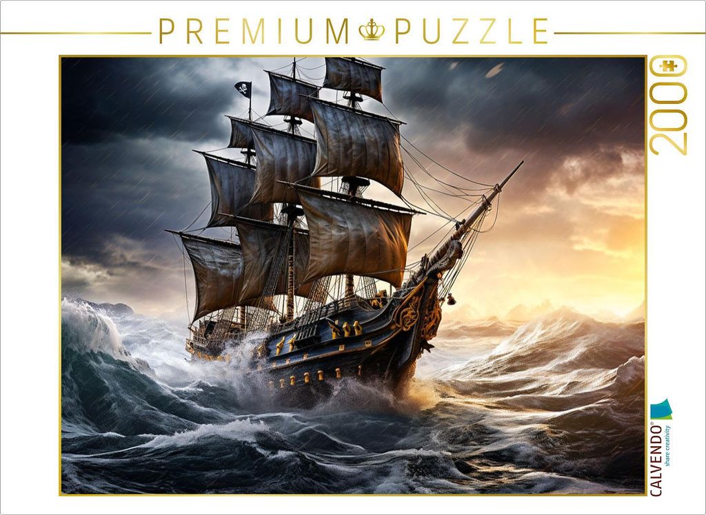 CALVENDO Puzzle Ein Motiv aus dem Kalender Das Piratenschiff - Willkommen in der Welt der Geister | 2000 Teile Lege-Größe 90x67cm Foto-Puzzle fü...