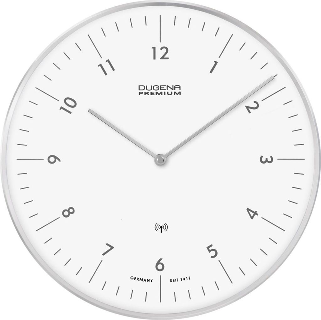 DUGENA 7000998 Funkuhr Wanduhr Analog weiß arabisch Produktbild 