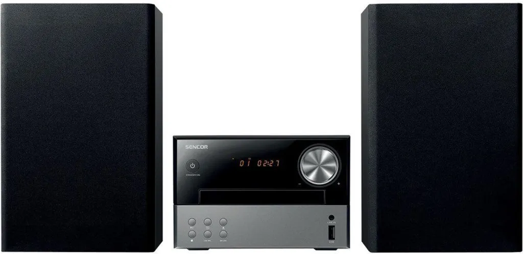 Sencor SMC 4120B Micro-chaîne Hi-Fi Bluetooth 40W avec Lecteur CD et USB