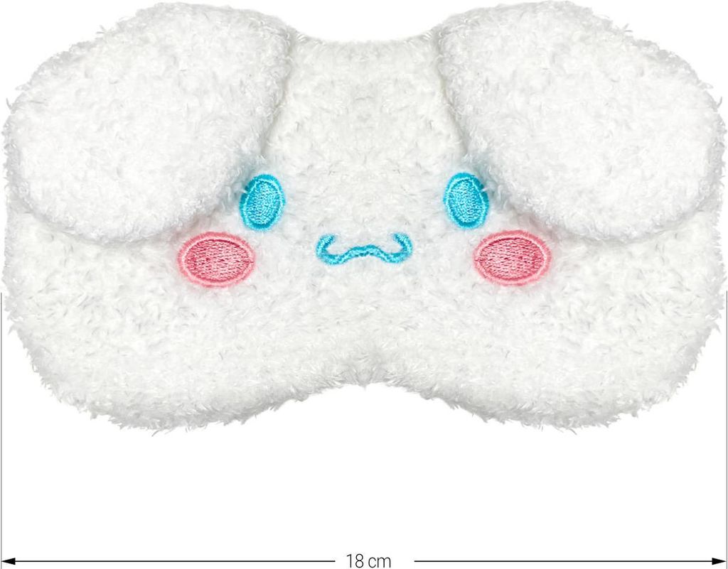 Oblique Unique Schlafmaske flauschiger Hase weiß Schlaf Produktbild 