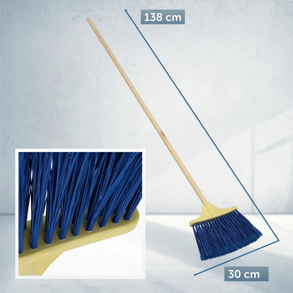 Balai d'extérieur professionnel 30cm brosse nylon pour débris difficiles - 6
