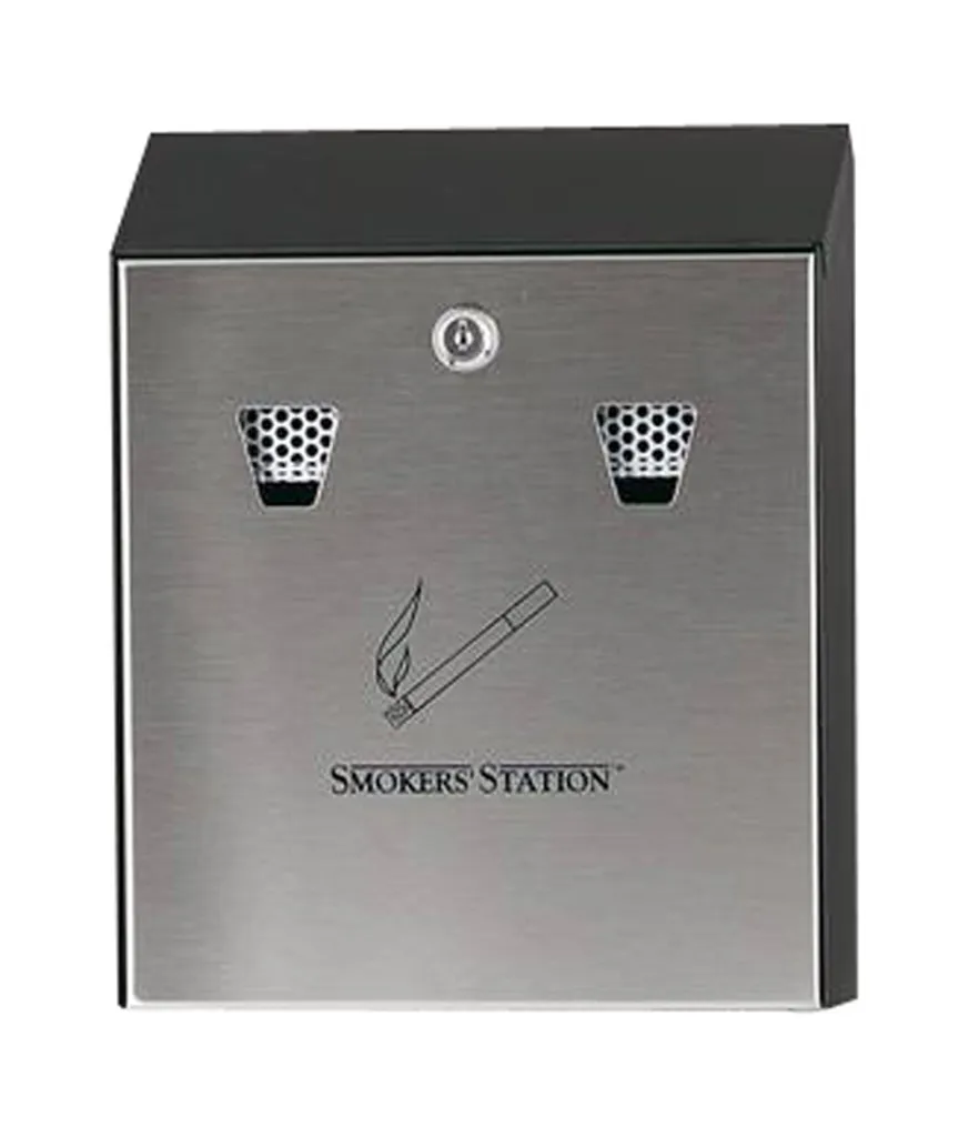 Cendrier mural anti-corrosion Smoker's Station : fini les mégots au sol