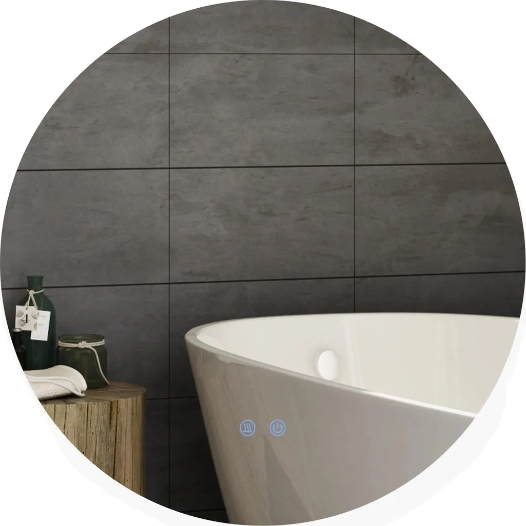 Miroir LED antibuée salle de bain chrome : fini la vapeur sur la vitre