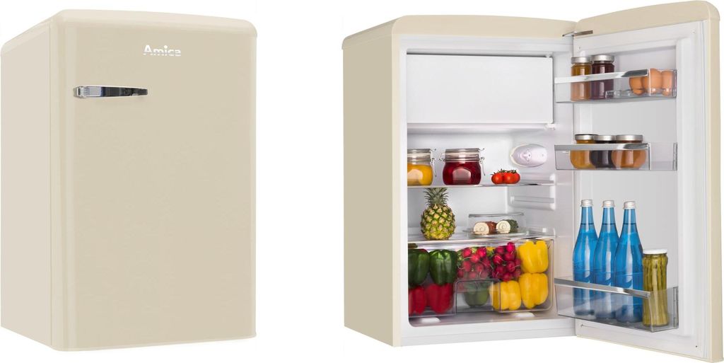 Amica - KS 15615 B - Kühlschrank - Retro Design - Coffee Produktbild 14