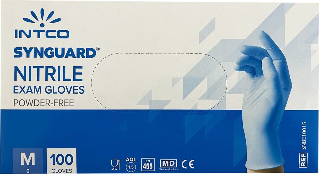 INTCO Synguard Nitrile Exam Gloves Powder Free VPE: 100 Produktbild 10