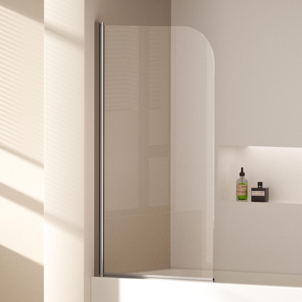 EMKE 70x140cm Duschtrennwand für Badewanne Faltwand Produktbild 
