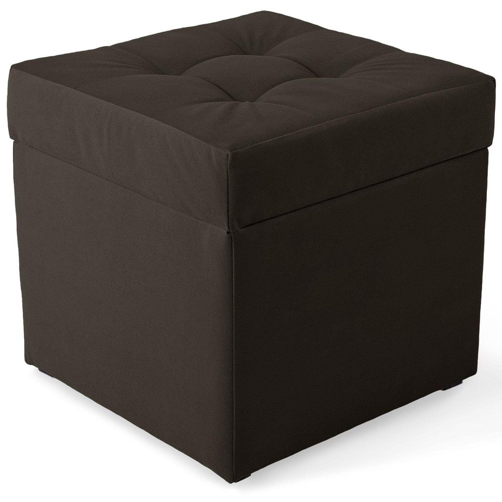 MG Design, tmavohnedý taburet s úložným priestorom, 45x45 Obrázok produktu 