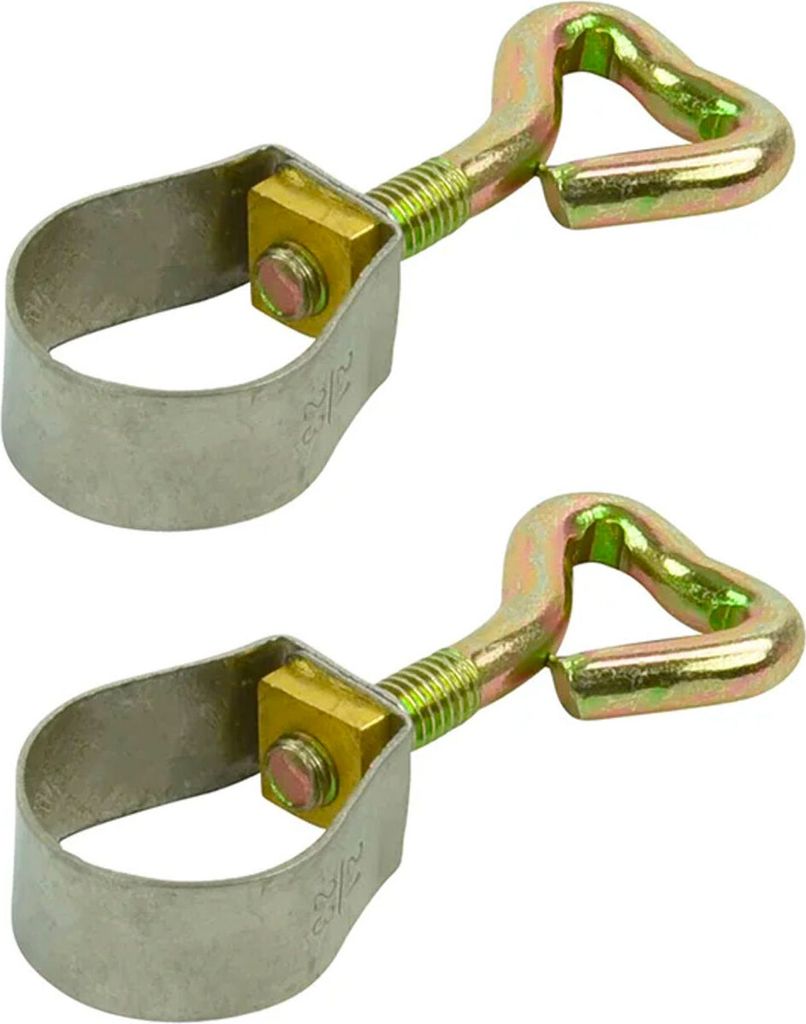 2x Rohrschelle 21-23mm Edelstahl Rohrklemme mit Schraube für Zeltstangen Camping