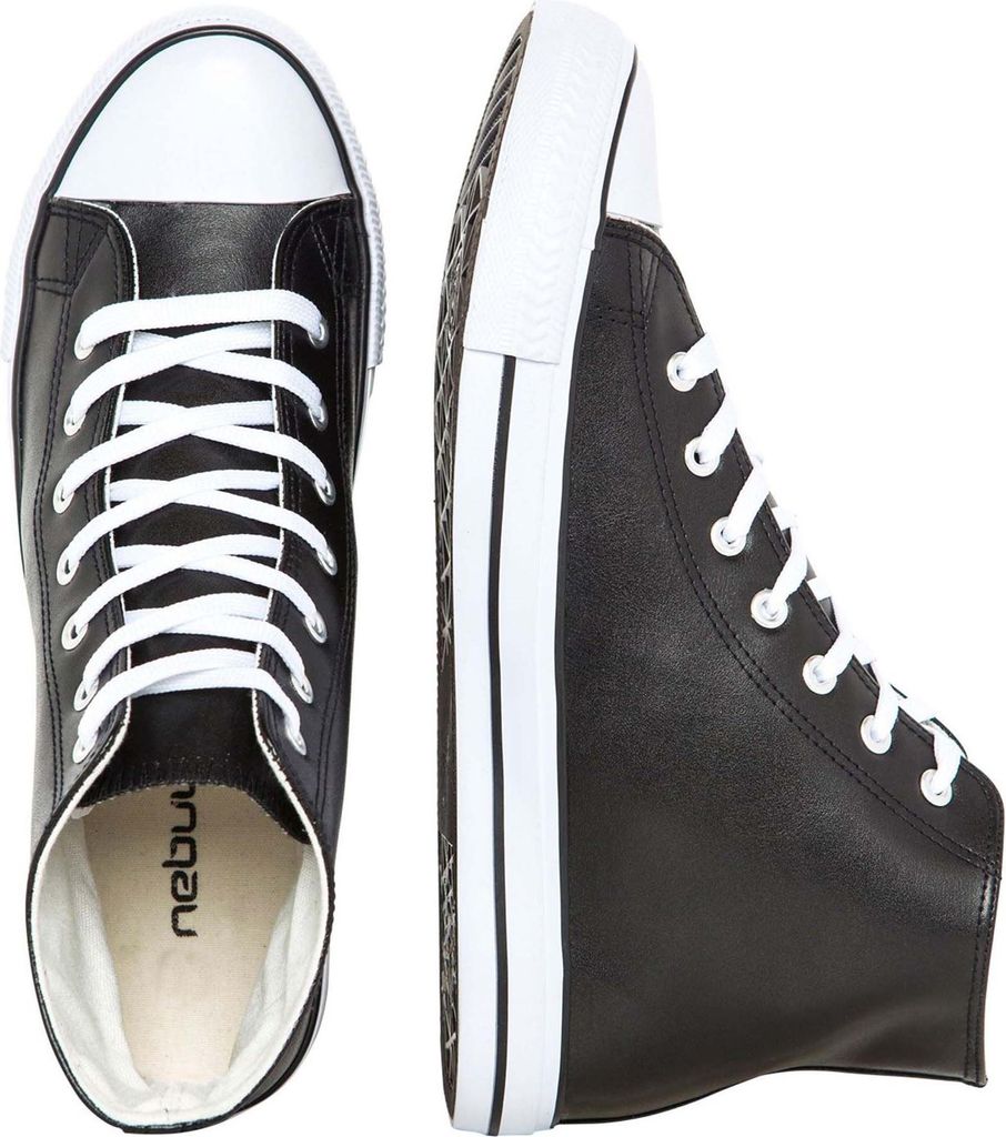 Nebulus Ledersneaker (hoch) EVO Herren, Freizeitschuhe , Sneaker high , Q2525 - Herren, schwarz, 43