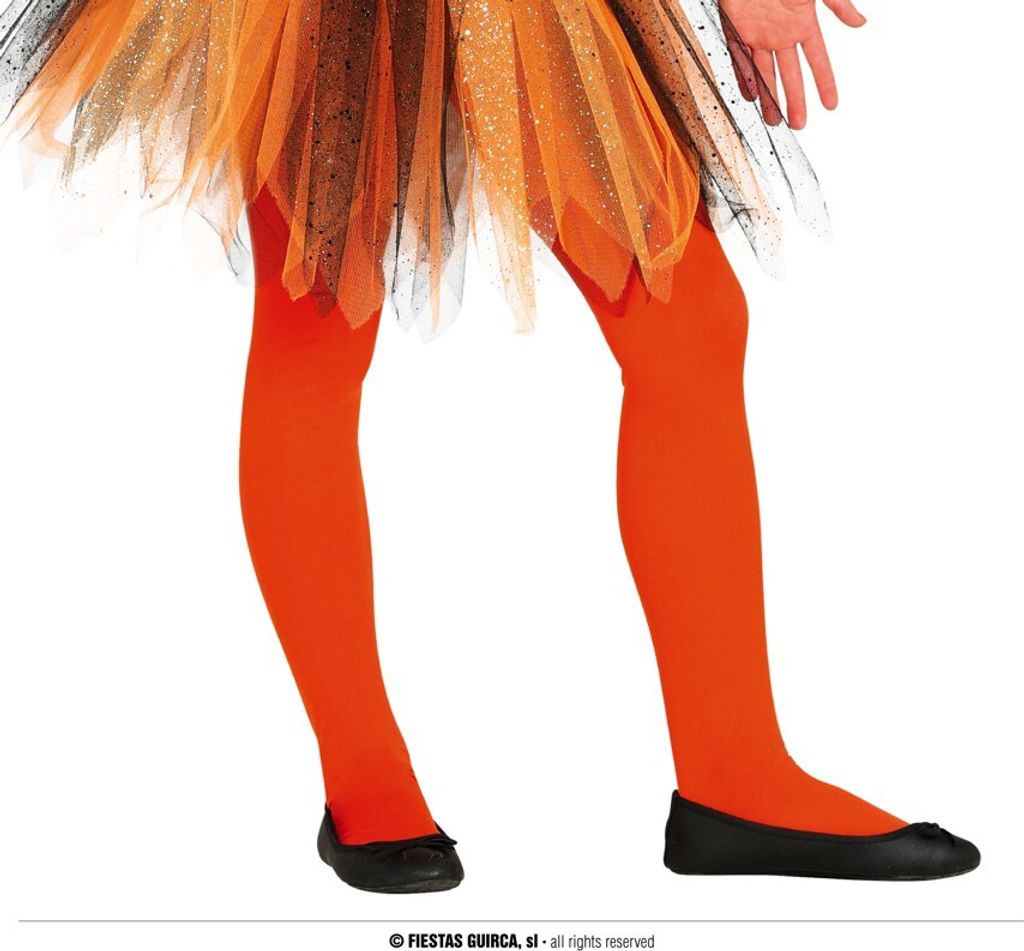 Lange orange Halloween-Socken für Kinder Produktbild 