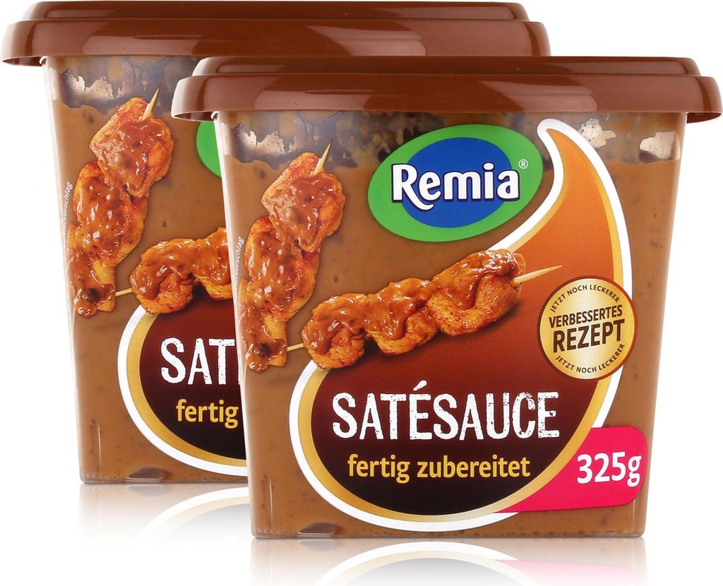 Remia Satésauce Erdnussauce 325g fertig zubereitet 100% Produktbild 
