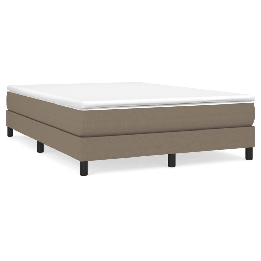 Bettgestell ohne Matratze Taupe 140x200 cm Stoff