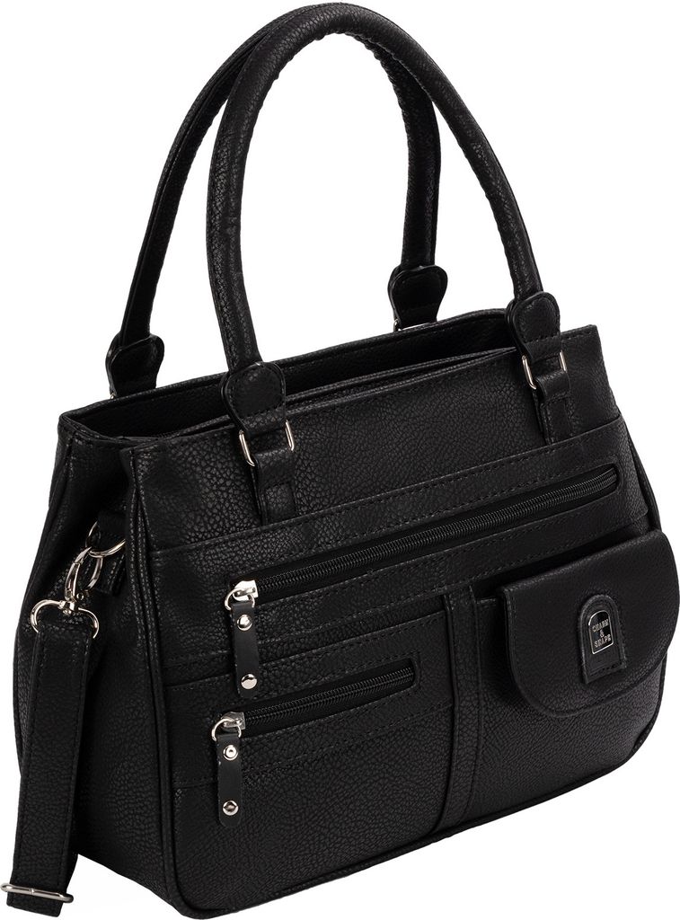 Damen Tasche Schultertasche Henkeltasche Handtasche Leder Produktbild 