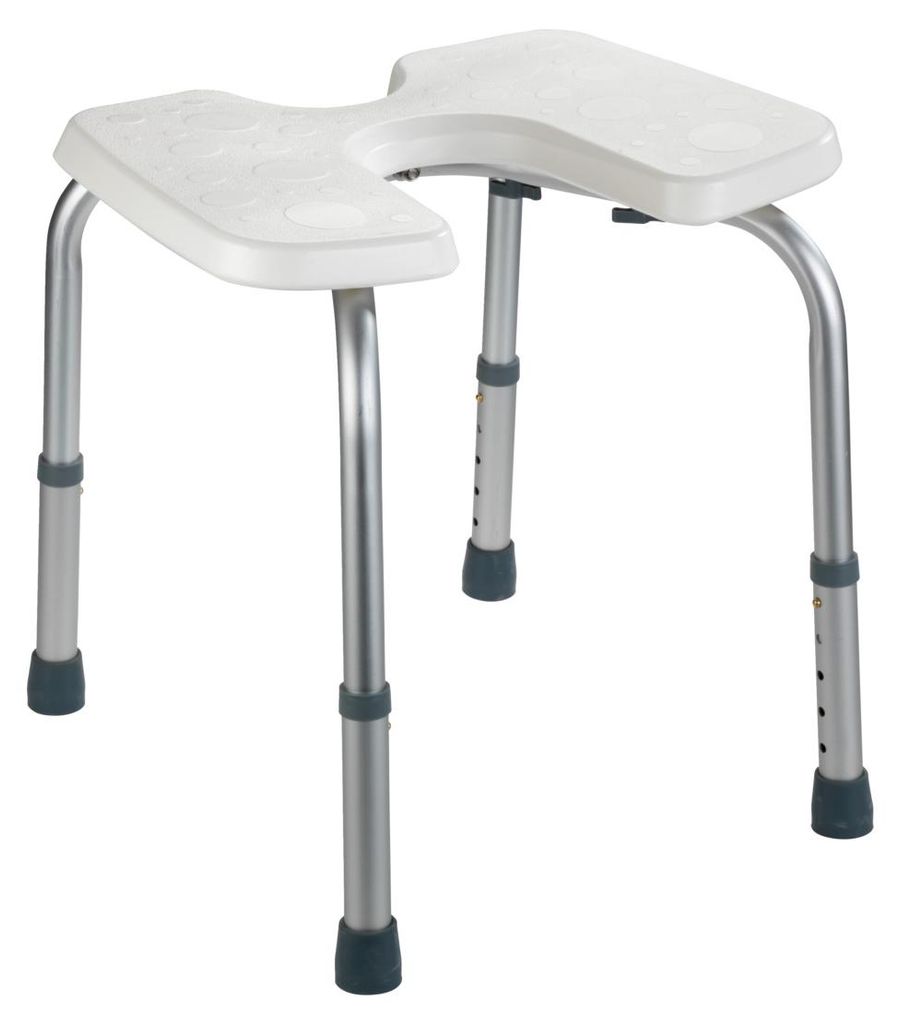 WENKO Duschhocker Höhenverstellbar 120 kg Sitz Produktbild 