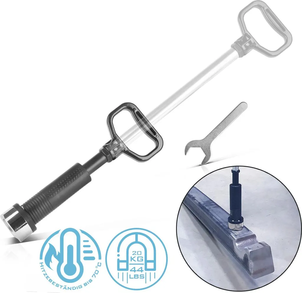 STAHLWERK Strumento Magnetico Prelievo Trucioli e Viti - Acciaio Puro