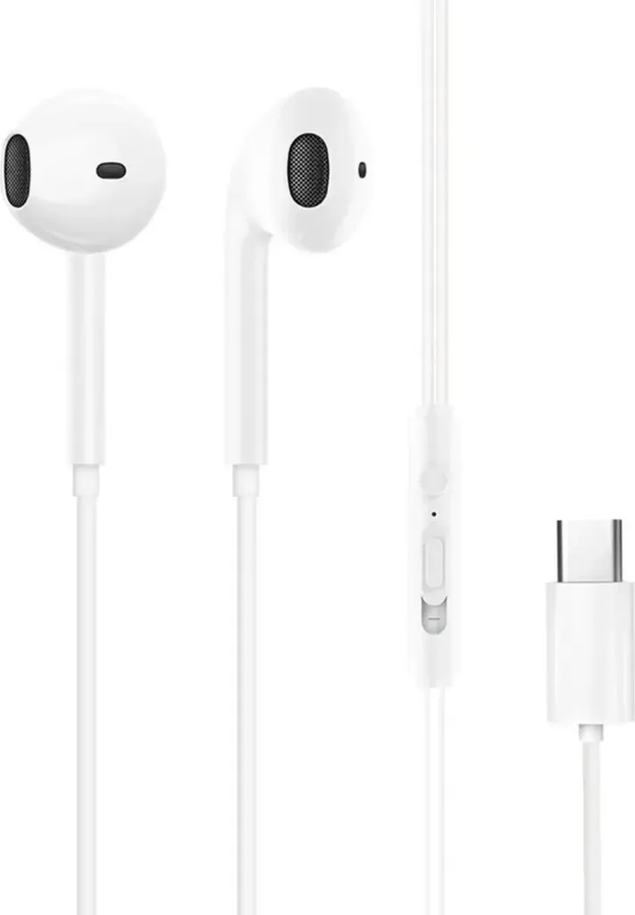 Auricolari in-ear USB-C per Apple iPhone 16 15 PRO MAX Plus iPad Cuffie con microfono Cablate