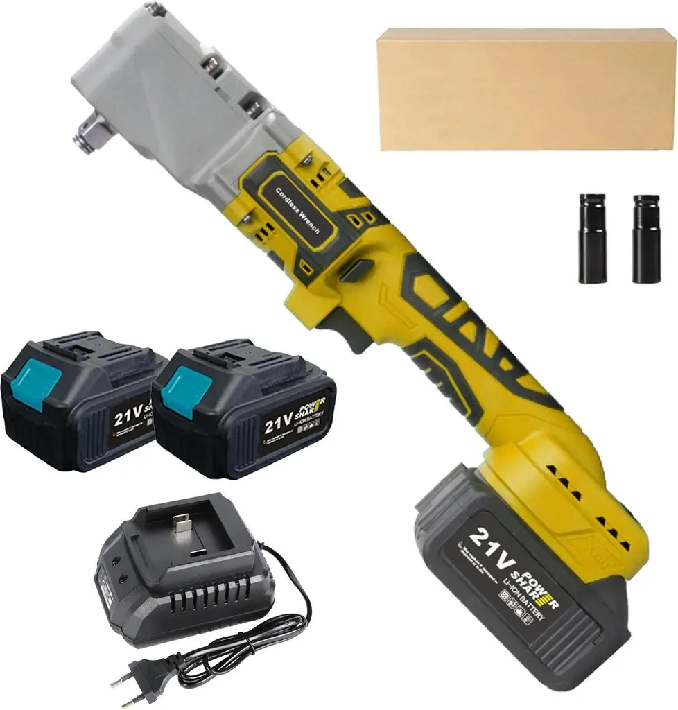 Clé à cliquet 90° pour accès difficile - Visseuse sans fil 300 Nm Brushless