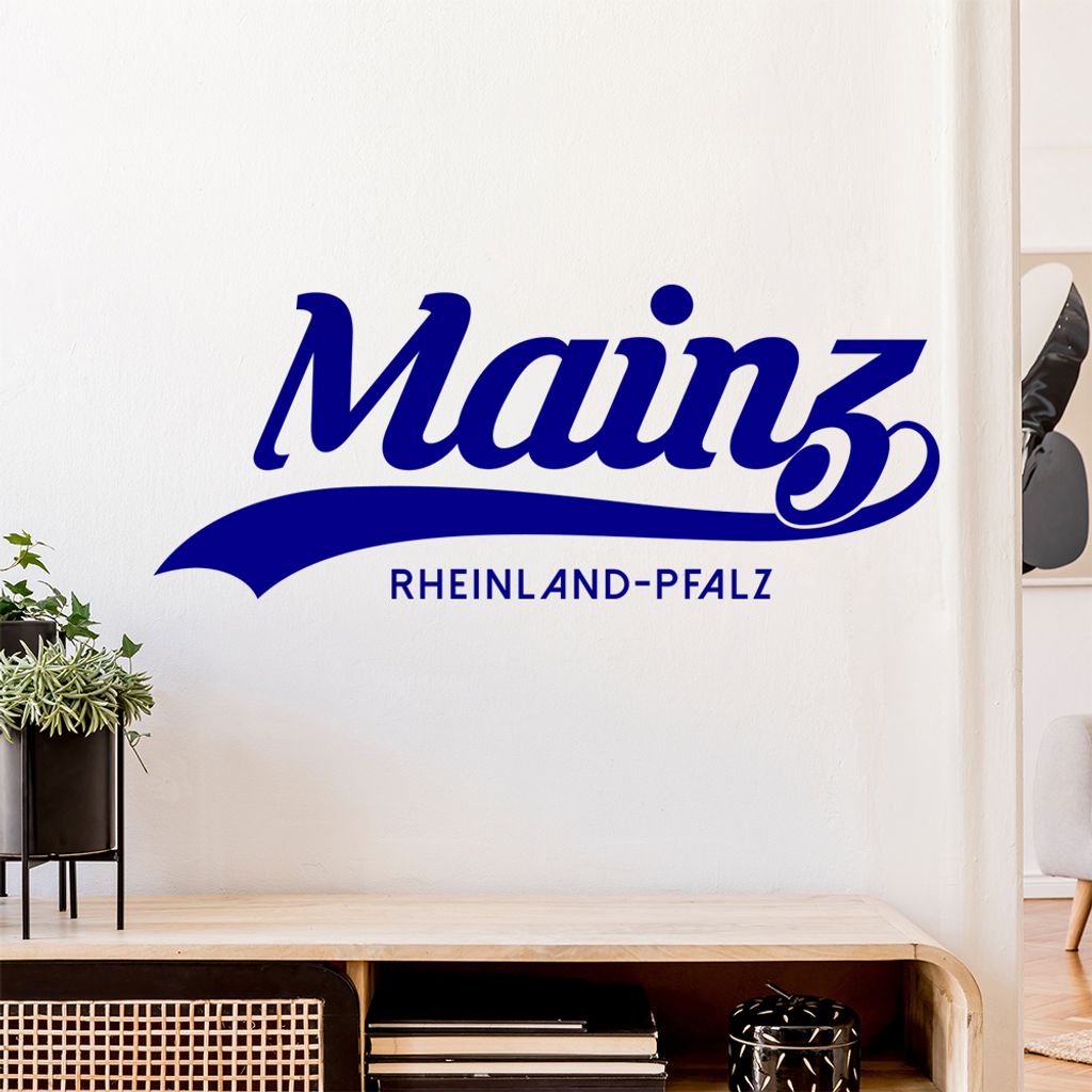Mainz Rheinland-Pfalz Wandtattoo Wandaufkleber Wall Sticker - Dekoration, Küche, Wohnzimmer, Schlafzimmer, Badezimmer