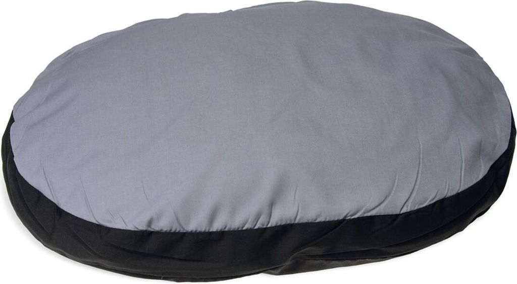 Karlie Doc Bed oval - Hundekissen - Textil - Grau/Schwarz - 80x62x10 cm