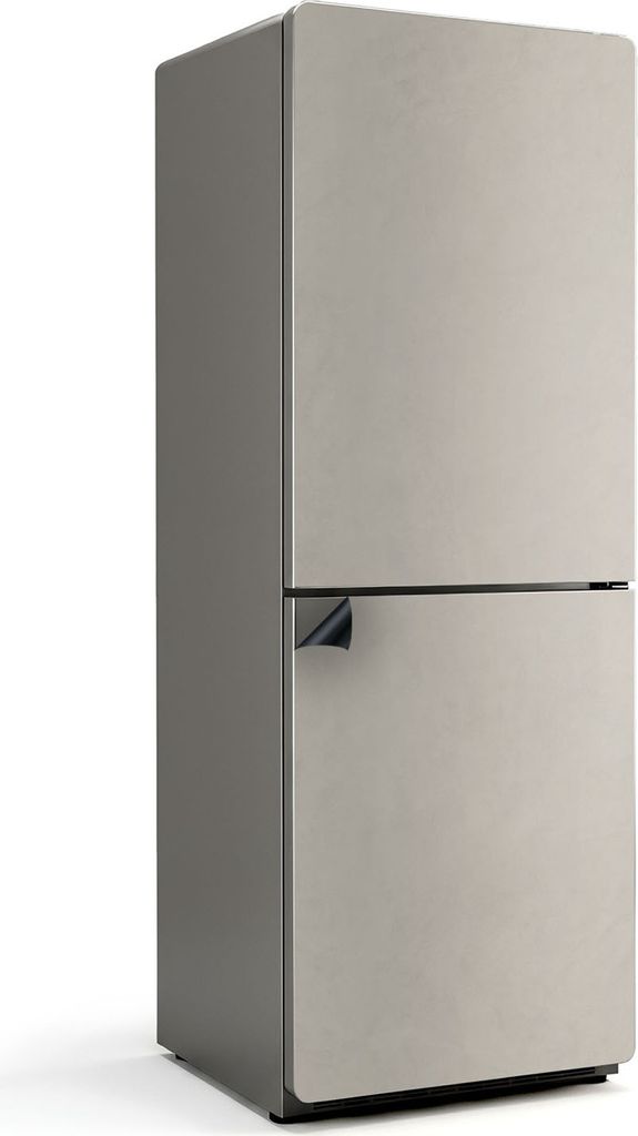 Farbe Hellcreme – Magnetische Kühlschrank Abdeckung – Dekorfolie magnetisch Küche – Kühlschrank Magnet Deko – selbstklebende Magnettafel...