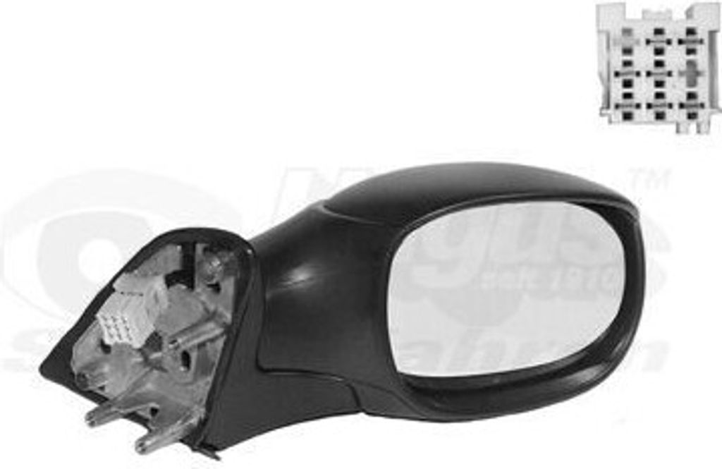 VAN WEZEL 0957818 Außenspiegel Seitenspiegel Rechts für CITROËN XSARA PICASSO (N68) Beheizt