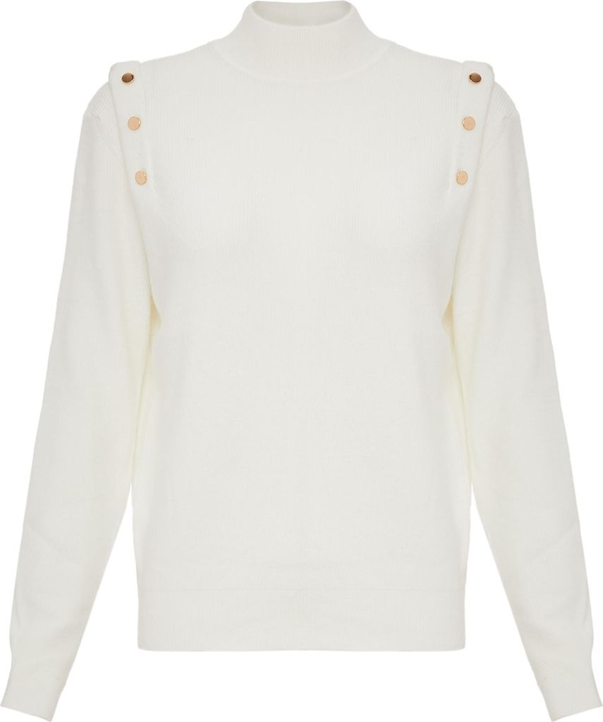 paino damen strickpullover - weiss, M