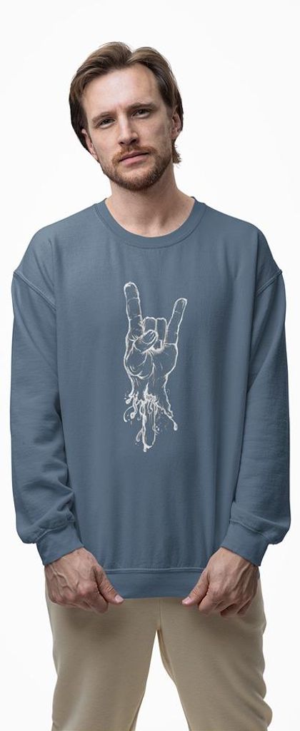 D&B Design Uni Pullover SWZN00015 Rock IndigoBlau-Größe M