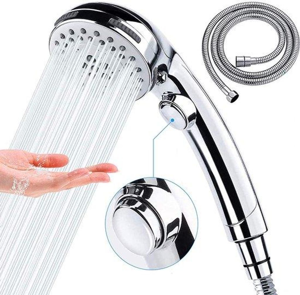 Famanu handdouche - Ergonomisch, hoge druk, roestvrij staal Productafbeelding 