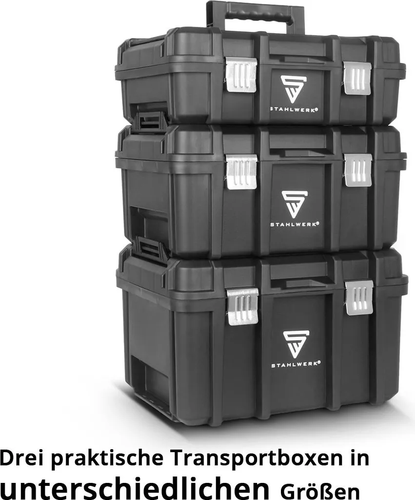 STAHLWERK Carrello Portautensili 3 Cassette: Il Tuo Compagno di Lavoro - 3