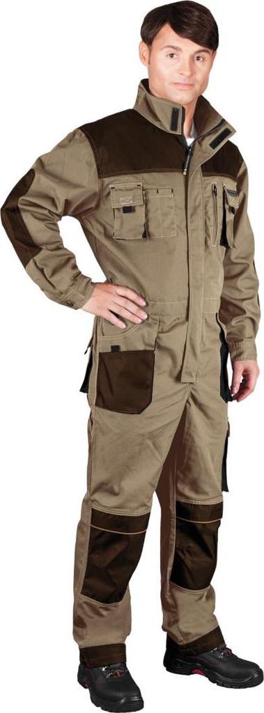 Arbeitsoverall in versch. Farben beige/braun 58