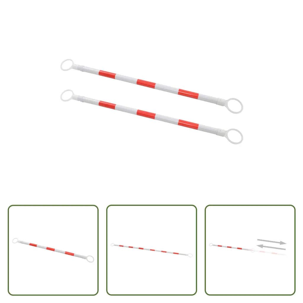 Barres de Liaison Télescopiques pour Cônes de Chantier Lot de 2 pcs - 6