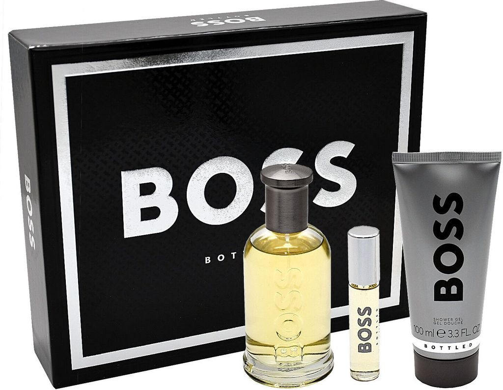 Hugo Boss Bottled Edt 100Ml + Sg 100Ml + Edt 10Ml Produktbild 