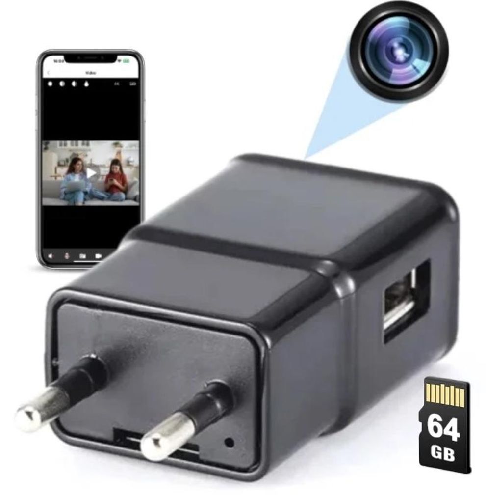 Ładowarka do Mała kamery USB iUni IP1000, Wi-Fi, 64GB, Full Zdjęcie produktu 