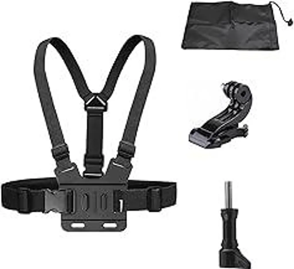 Cintura Toracica Action Camera Helweet - Accessorio Regolabile 3 Pezzi
