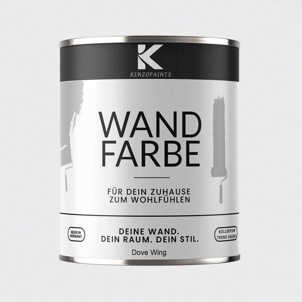 Kenzopaints 1Liter Wandfarbe Designfarbe Innenfarbe - Dove Wing