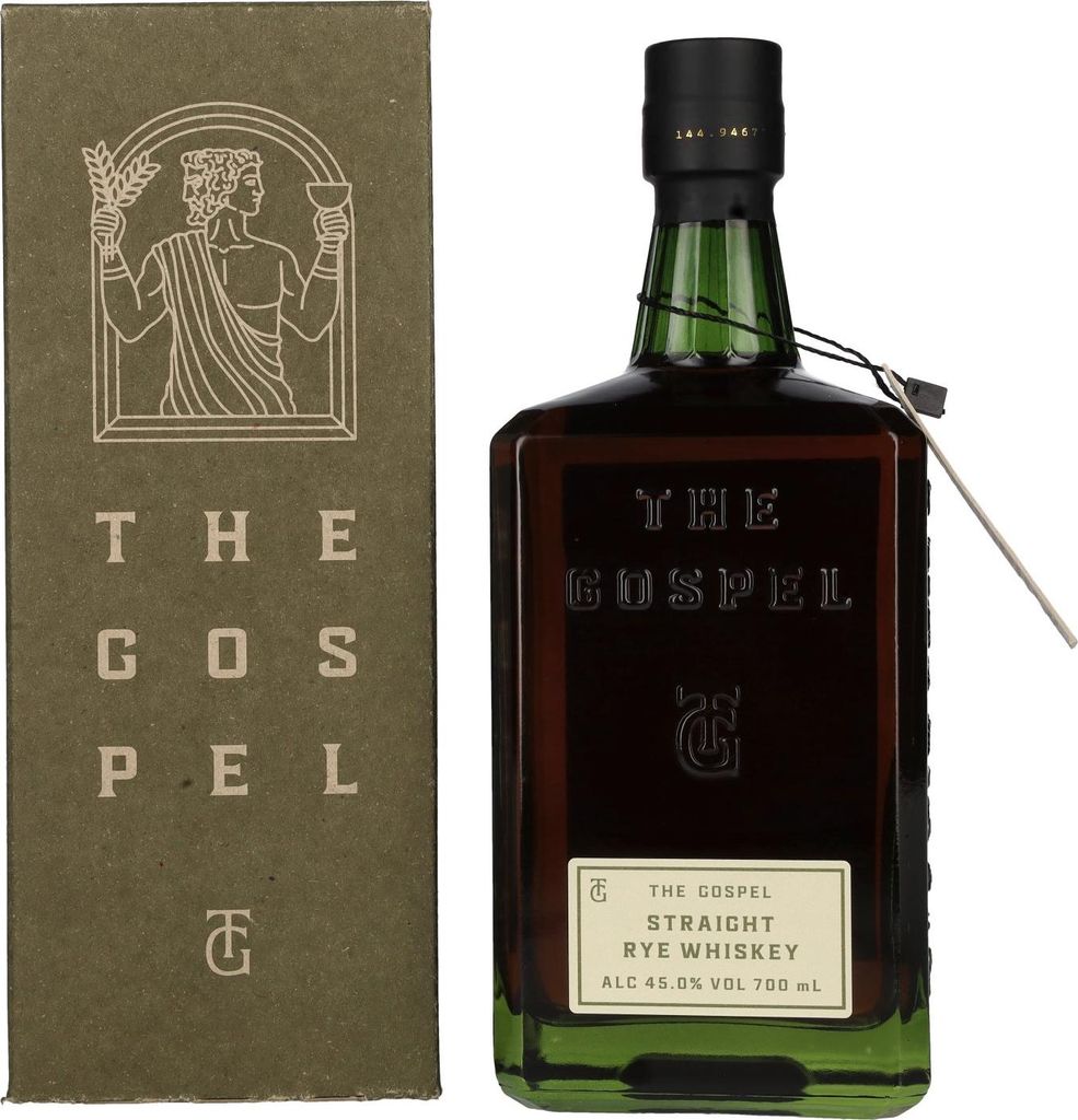 The Gospel Straight Rye Whiskey 45% Vol. 0,7l in Geschenkbox