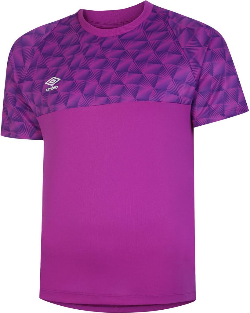 Umbro - Kinder Torwarttrikot "Flux", kurzärmlig UO1694 (140) (Purpur Kaktus/Elektrisches Lila/Weiß)