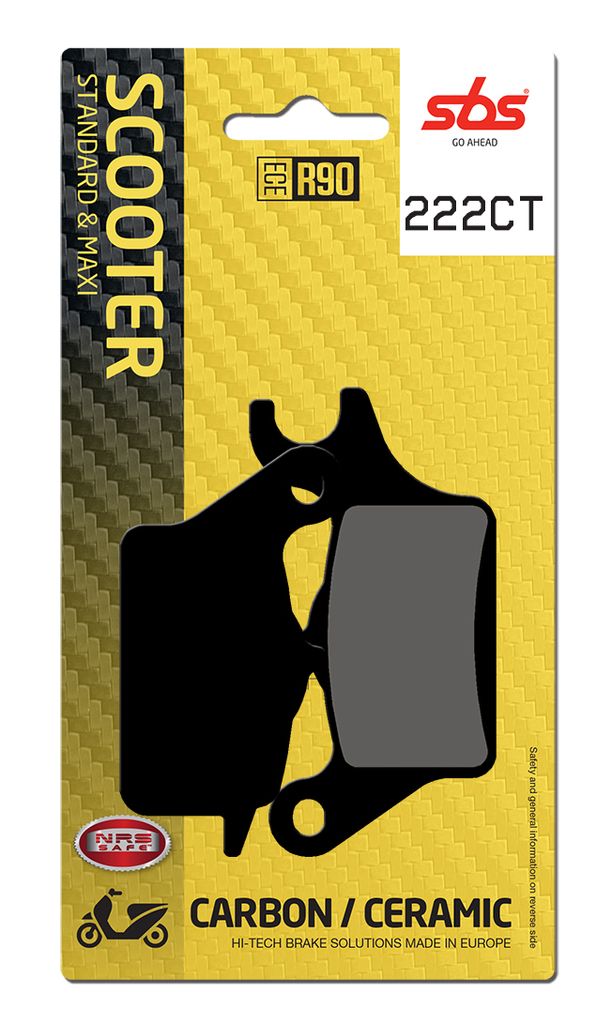 Scooterbelag SBS 222CT (Satz pro Scheibe) Carbon Tech