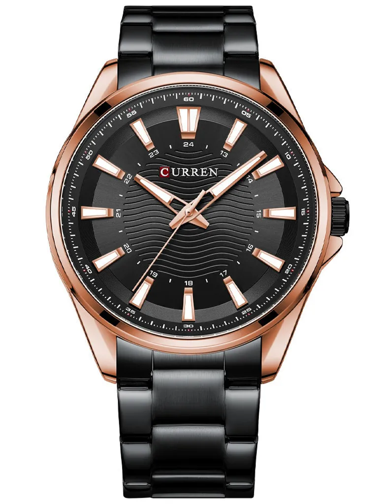Montre Curren 8424 ZC040D Homme Chronographe avec Protège-dents Boxe