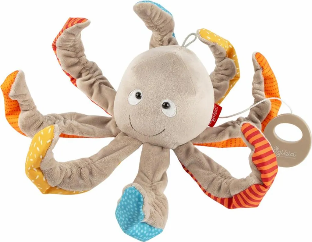 Boîte à Musique Octopus sigikid en Polyester Doux, Mélodie Pirates