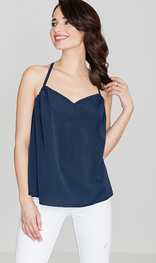 Lenitif Tanktop für Frauen Martha dunkelblau L