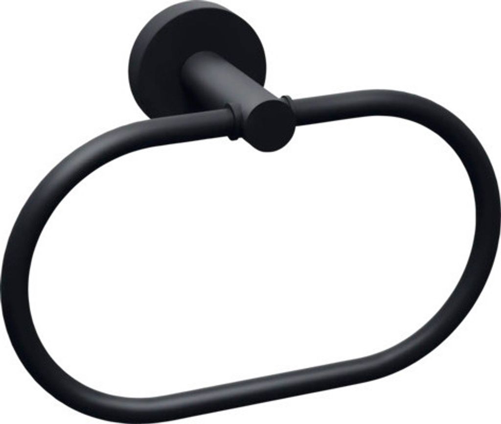 tesa 40623-00000-00 tesa Handtuchhalter MOON schwarz, matt Immagine del prodotto 