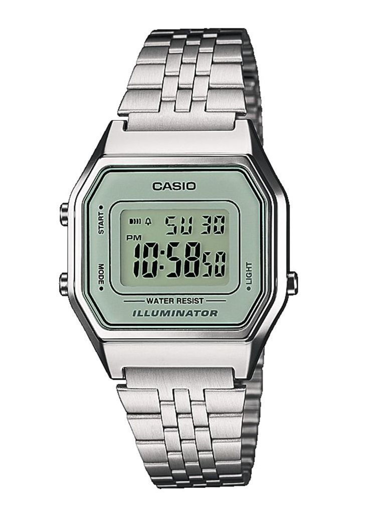 Uhr Damenuhr LA680WEA-7EF Casio Retro Alarm