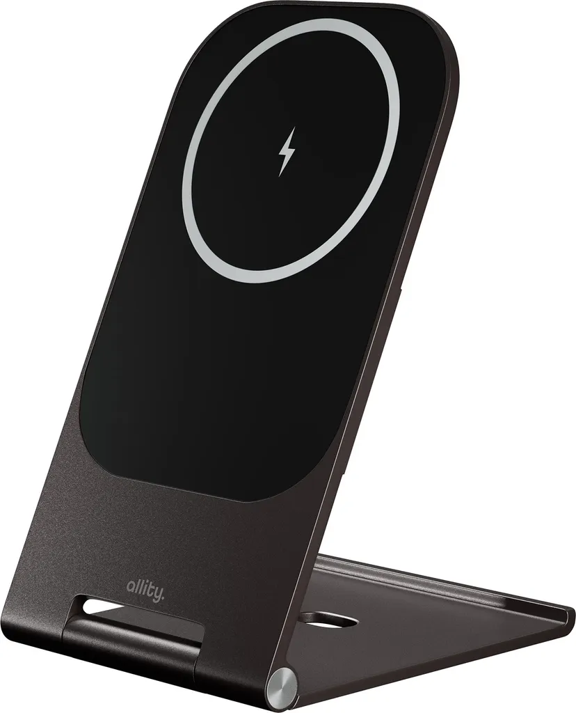 Allity caricatore wireless 2-in-1 per telefono, supporto da scrivania