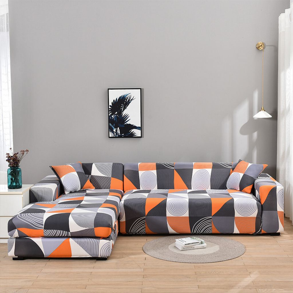 Schnittcouchbezug, L-förmiger Sofabezug, Sitzbezüge aus Produktbild 