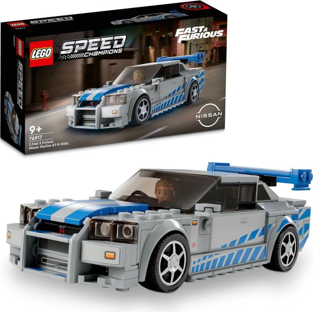 LEGO Speed Champions 76917 2 Fast 2 Furious – Nissan Skyline GT-R (R34)