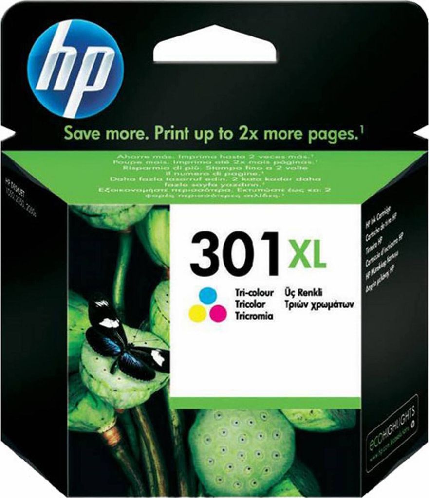 HP 301XL Cyan/Magenta/Gelb Original Druckerpatrone mit Produktbild 