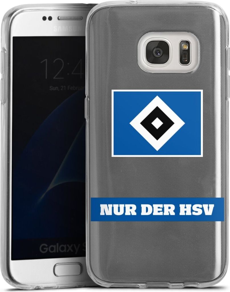 DeinDesign Handyhülle für Samsung Galaxy S7 Silikon Hülle Case Smartphone Schutzhülle HSV Hamburger SV Statement